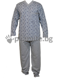 Мъжка пижама - вата, с копчета 21201